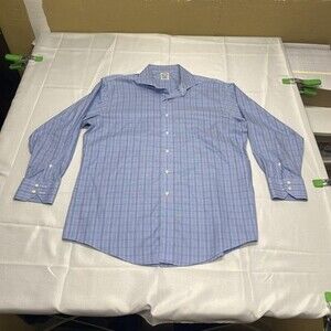 Brooks Brothers Regent Fit Non-Iron Supima Cotton Plaid Dress Shirt 16 1/2-33